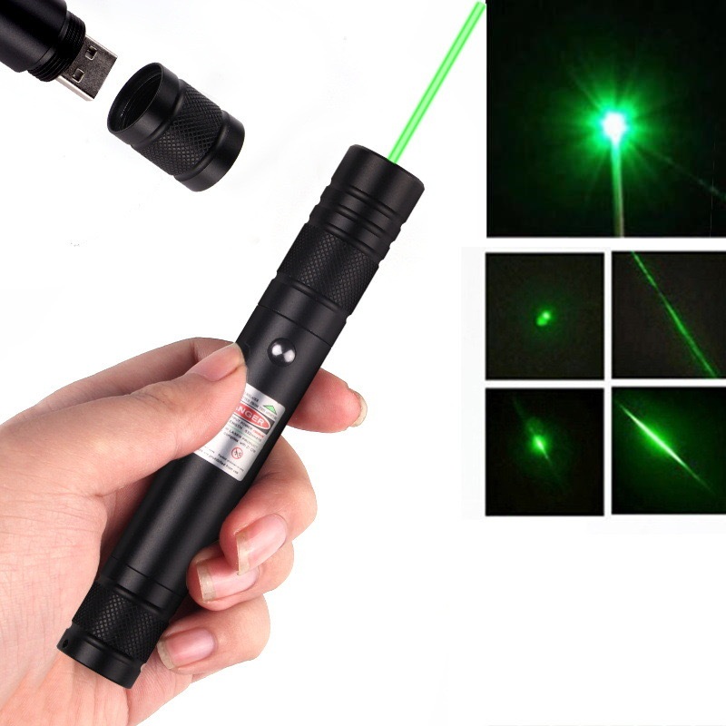 Laser เลเซอร์แสงเขียว  เลเซอร์พกพา เลเซอร์ชาร์จไฟ 5000mW ชาร์จ 710-USB