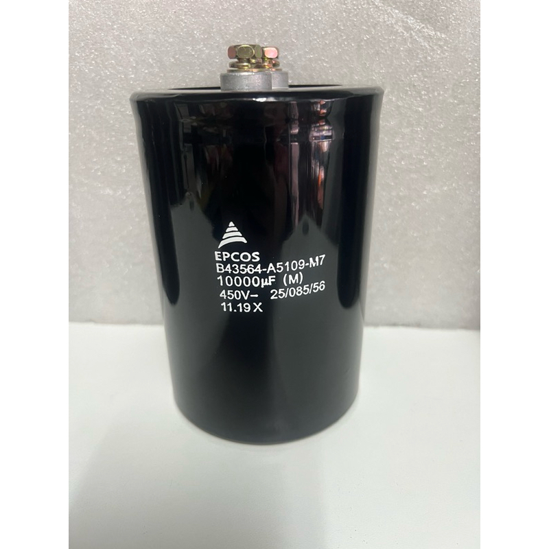 EPCOS เครื่องแปรงกระแสไฟฟ้า 10000UF 450VDC  คาปาซิเตอร์ของแท้ Capacitor แบบขันสกรู 450V10000UF ขนาด1