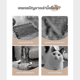 yoyopet : แผ่นกันแมวข่วน Spider Cat ลับเล็บแมว ติดผนัง มีกาวในตัว ถนอมโซฟา ใช้งานง่าย ไม่ต้องเจาะ