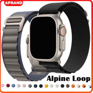 ผ้าอัลไพน์ลูปไนลอนสมาร์ทนาฬิกาสายนาฬิกาสำหรับแอปเปิ้ลนาฬิกา Smart Watch Ultra/SE 3 49มม Series 11 10 9 8 7 46มม 44 40มม