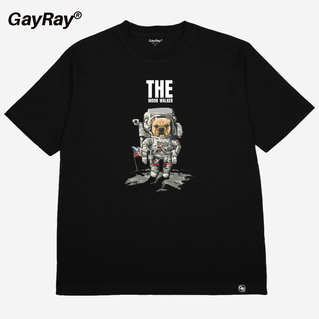 GayRay ⎰THE MOON WALKER.⎱  เสื้อยืดโอเวอร์ไซส์ Cotton 100% นุ่่ม ใส่สบาย