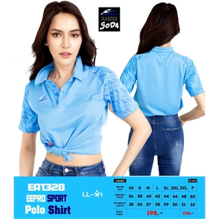 อีโปรEeproเสื้อโปโลแขนพิมพ์ลายใส่ได้ชายและหญิงEA1328