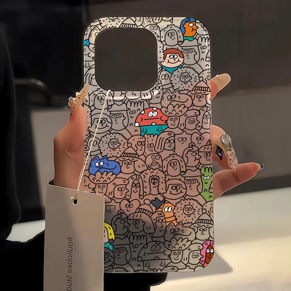 เคสโทรศัพท์ For iPhone 11 13 16 Pro Max Case iPhone 13 17 15 Pro Max 12 14 13 Pro Max ดอกไม้น้ำแข็งใสก็น่ารัก