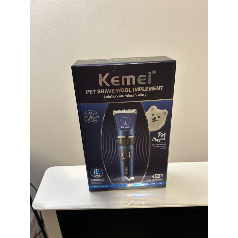 KEMEI ปัตตาเลี่ยน ไร้สาย รุ่น KM-CW12 ตัดขนสุนัข แบตตาเลี่ยนไฟฟ้า ตัดแต่งขนสัตว์ ตัดขนหมาและแมว ของแท้