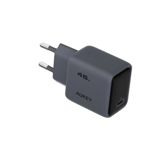 AUKEY PA-C2 Comet 45W หัวชาร์จ GaN ชาร์จเร็ว PD/PPS ชาร์จไว Samsung S25 และ iPhone 17 ไม่ต้องรอนาน!
