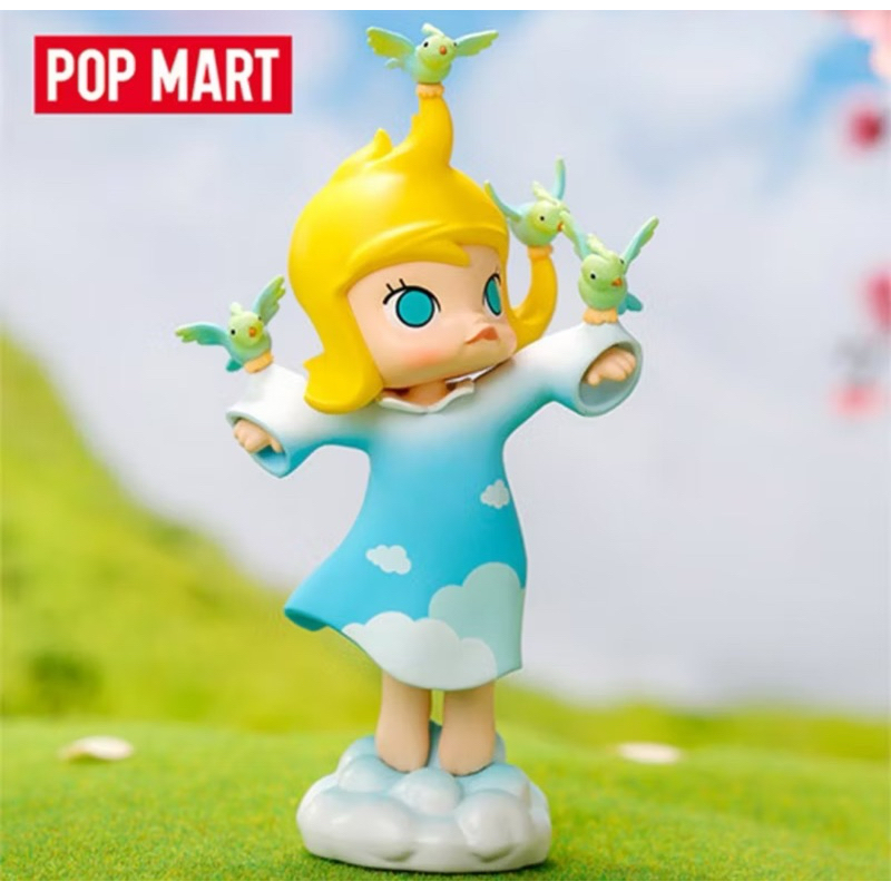 พร้อมส่ง แบบสุ่ม POP MART A Boring Day With Molly Series Blind Box ไม่แกะกล่อง ไม่เช็คการ์ด
