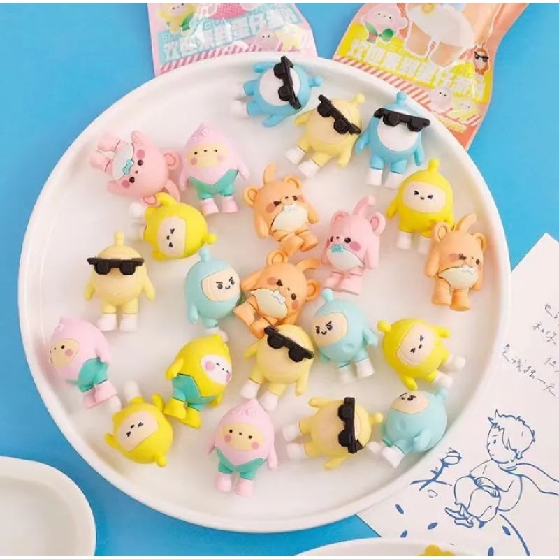 พร้อมส่ง 👉 กล่องสุ่มเซอร์ไพรส์ - กล่องจุ่ม Ereser 3D ซองสุ่มยางลบลายการ์ตูนน่ารักๆ **ราคา 1 ซองสุ่ม **