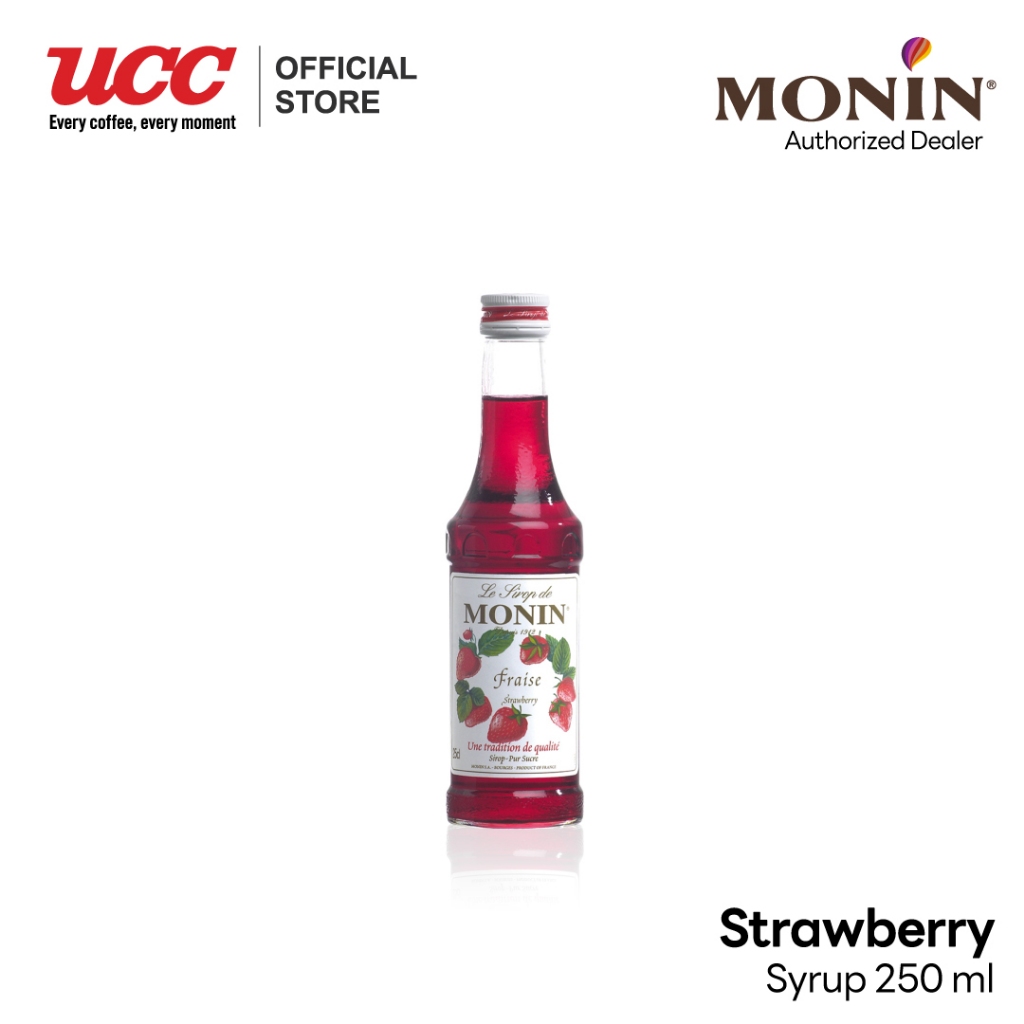 MONIN Strawberry Syrup น้ำเชื่อมกลิ่นสตรอว์เบอร์รี 250ml.