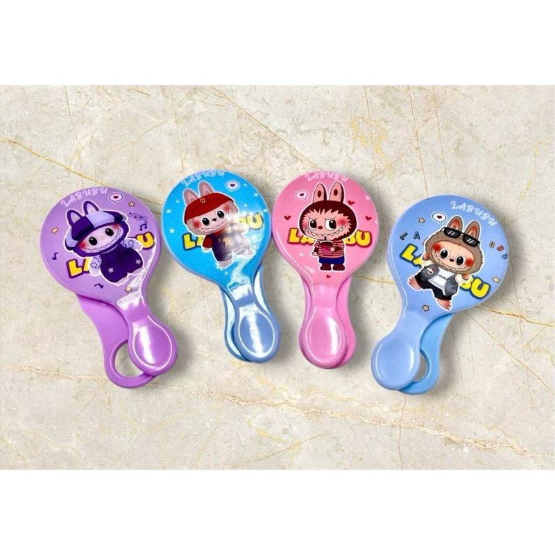 ไหม่ 36แบบ กระจกมินิลายการ์ตูนแฟชั่น สามารถพับให้ตั้งได้ Fashionable cartoon mi-ni mirror for kids and adults JZ
