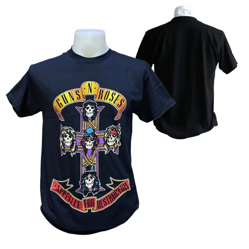 เสื้อวง GUNS N ROSES ลาย AFD JUMBO (2023) ลิขสิทธิ์ของแท้ 100% USA