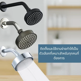 หัวฝักบัว ผลิตจากพลาสติกABS หัวหมุนได้ 360องศา หัวฝักบัวอาบน้ำ