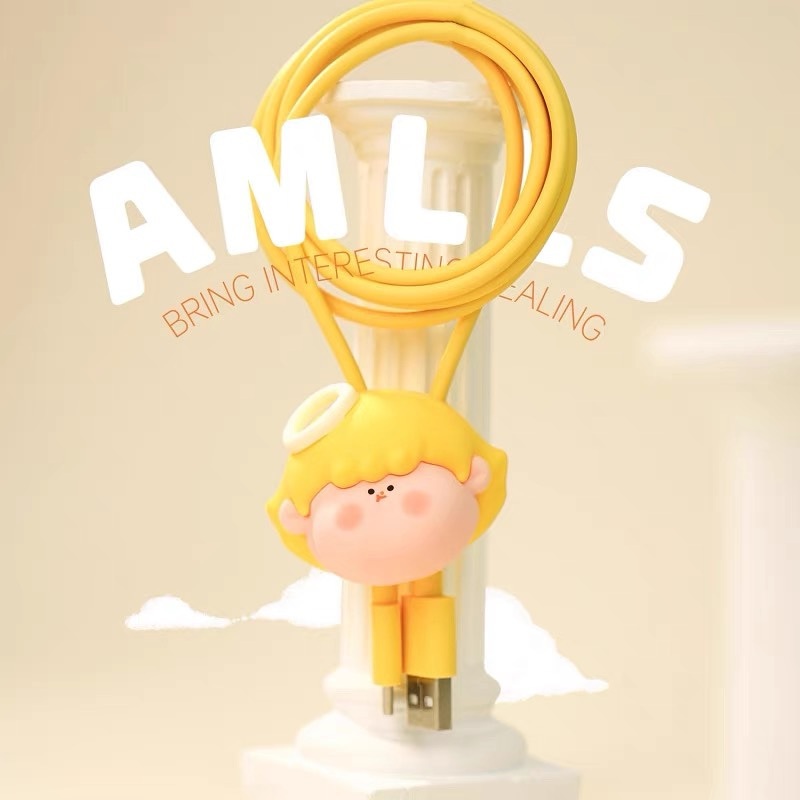 ⭐️พร้อมส่ง / ซื้อใน Live ได้⭐️ แบบสุ่ม Amlls Type-C Cable (Amlls Studio)