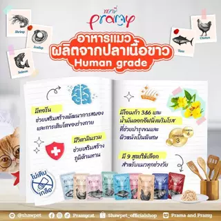 (ยกโหล 12 ซอง) อาหารแมวพรามี pramy สูตรสำหรับลูกแมว แมวโต แมวสูงวัย ขนาด 70g