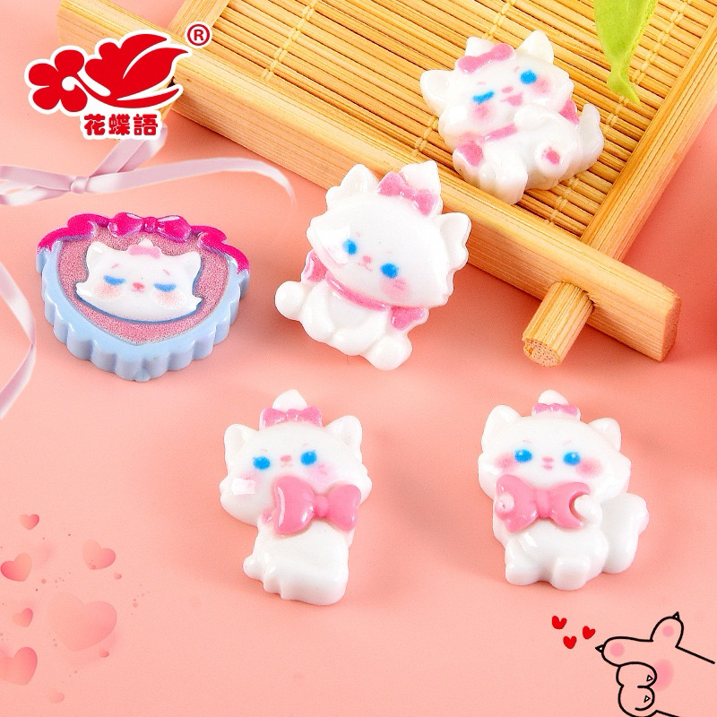 พร้อมส่ง เรซิ่นการ์ตูน แมวสีขาว มารี cat 1 set 5 ชิ้น(เฉพาะเรซิ่น) เคส พวงกุญแจ ยาดม