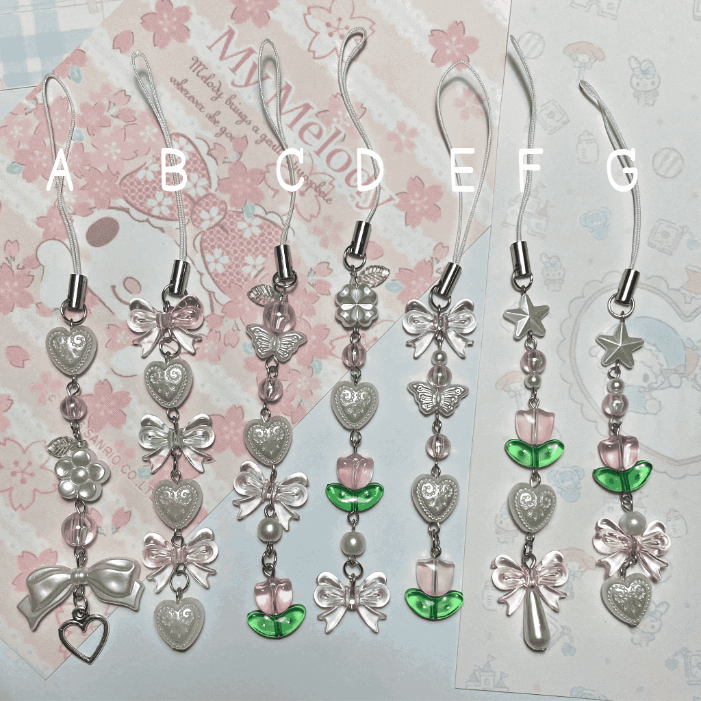 Pink keychain (พวงกุญแจพร้อมส่ง)