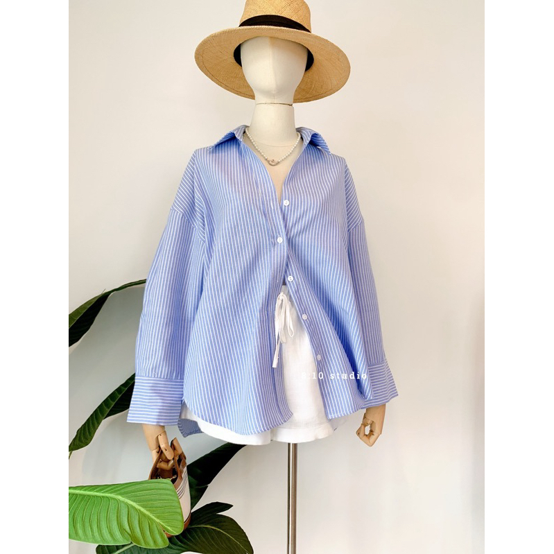 เสื้อเชิ้ตลายทาง คอปก