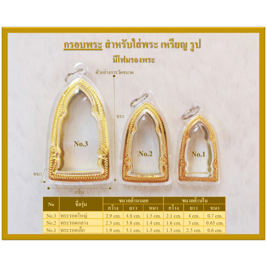 กรอบพระสำเร็จ กรอบพระ รุ่นพระรอด