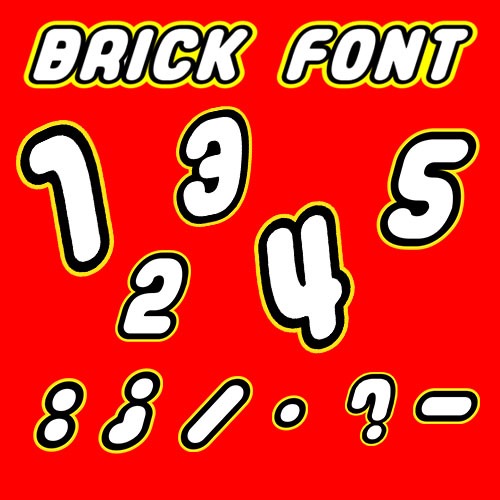 ตัวรีดติดเสื้อตัวเลข  0 - 9  ฟ้อนต์ Blocks Font F.26  💟 รีดง่ายรีดติดทุกเนื้อผ้า 💟