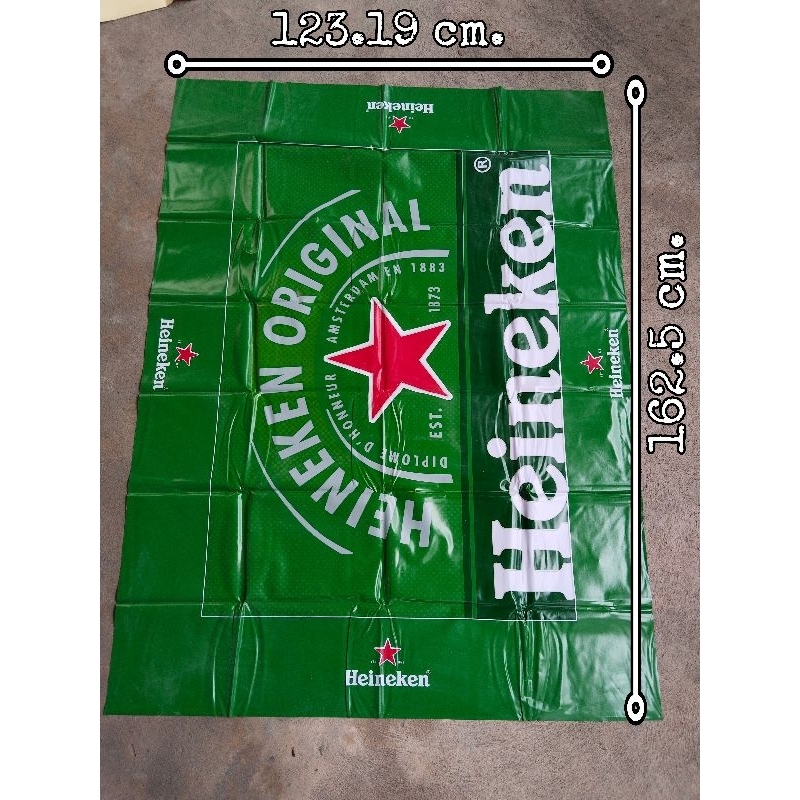 ผ้าปูโต๊ะพลาสติก PVC เบียร์ไฮเนเก้น Heineken งานแท้