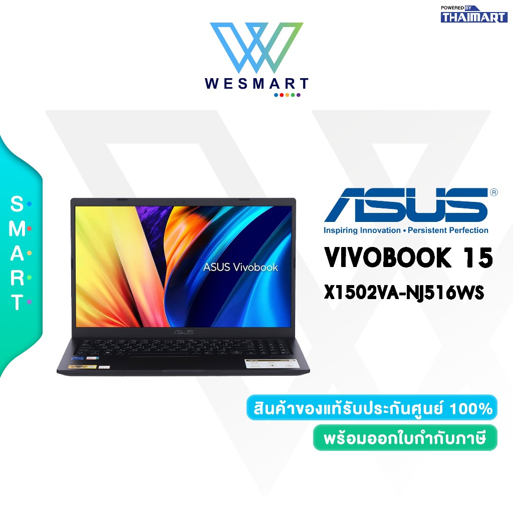 ASUS NOTEBOOK VIVOBOOK X1502VA-NJ516WS : Core i5-13500H/Iris Xe/Ram 16GB/SSD 512GB/15.6",FHD/Win11+O