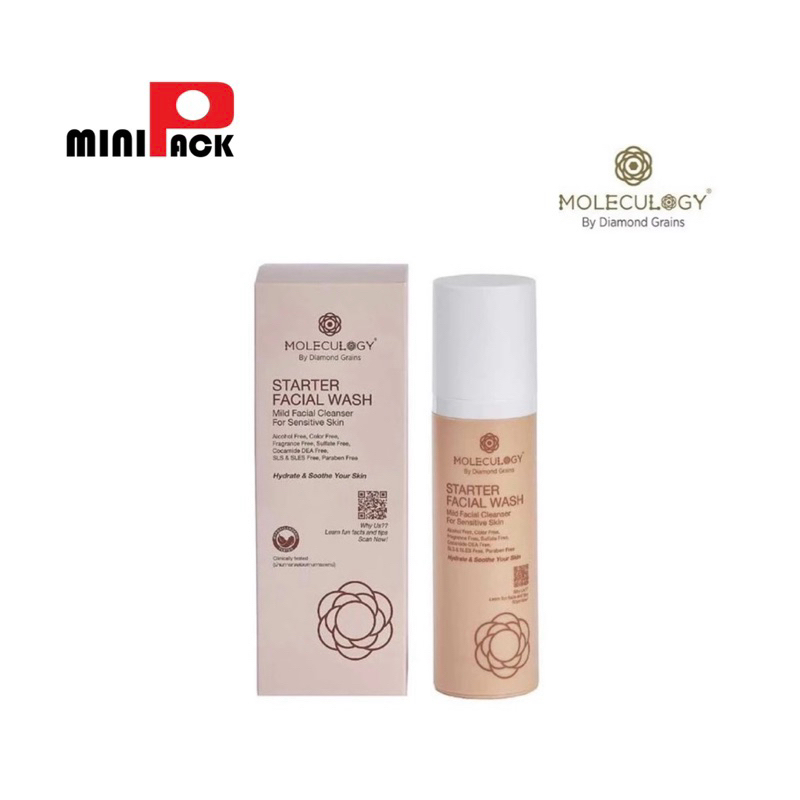 Moleculogy by Diamond Grains Starter Facial Wash Mild Facial Cleanser เจลล้างหน้าฟื้นฟูเกราะป้องกันผิว