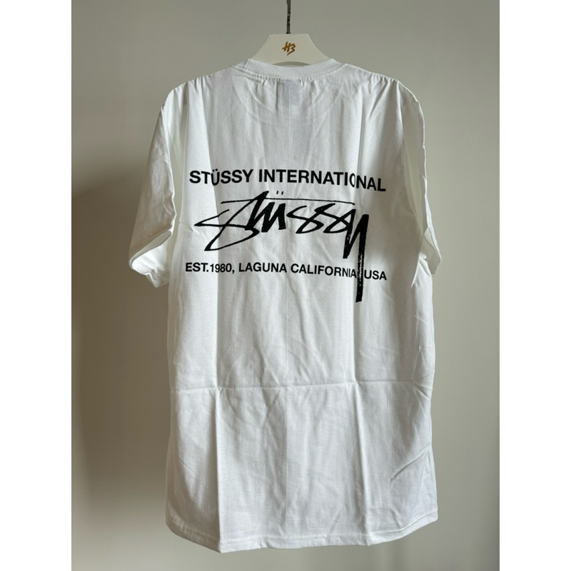 [ของแท้] STÜSSY SMOOTH INTERNATIONAL TEE WHITE พร้อมส่ง
