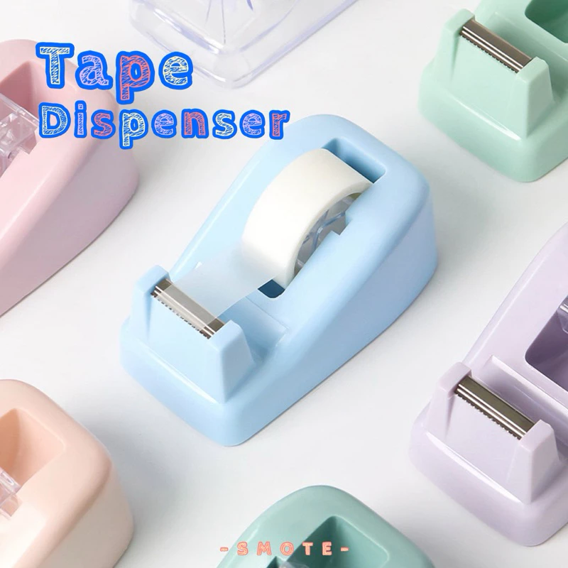 <พร้อมส่ง> NEJIA แท่นตัดเทป Tape Dispenser แกน 1 นิ้ว ม้วนเล็ก25หลา | 7สี พาสเทล | มีกันลื่น แท่นเทปเล็ก อุปกรณ์สำนักงาน