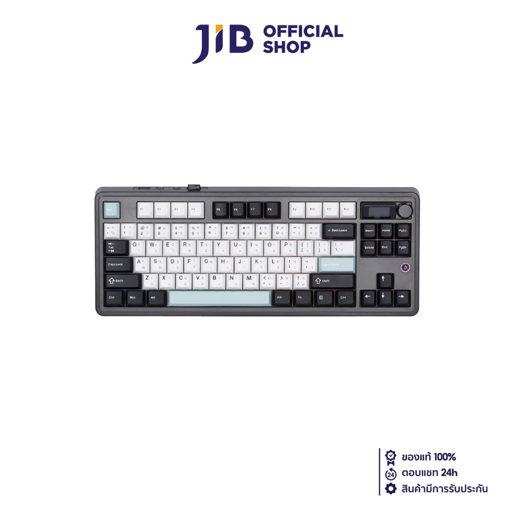 WIRELESS KEYBOARD (คีย์บอร์ดไร้สาย) AJAZZ AK870 (FUZZY MOOD) (MAILA SWITCH RGB EN/TH)