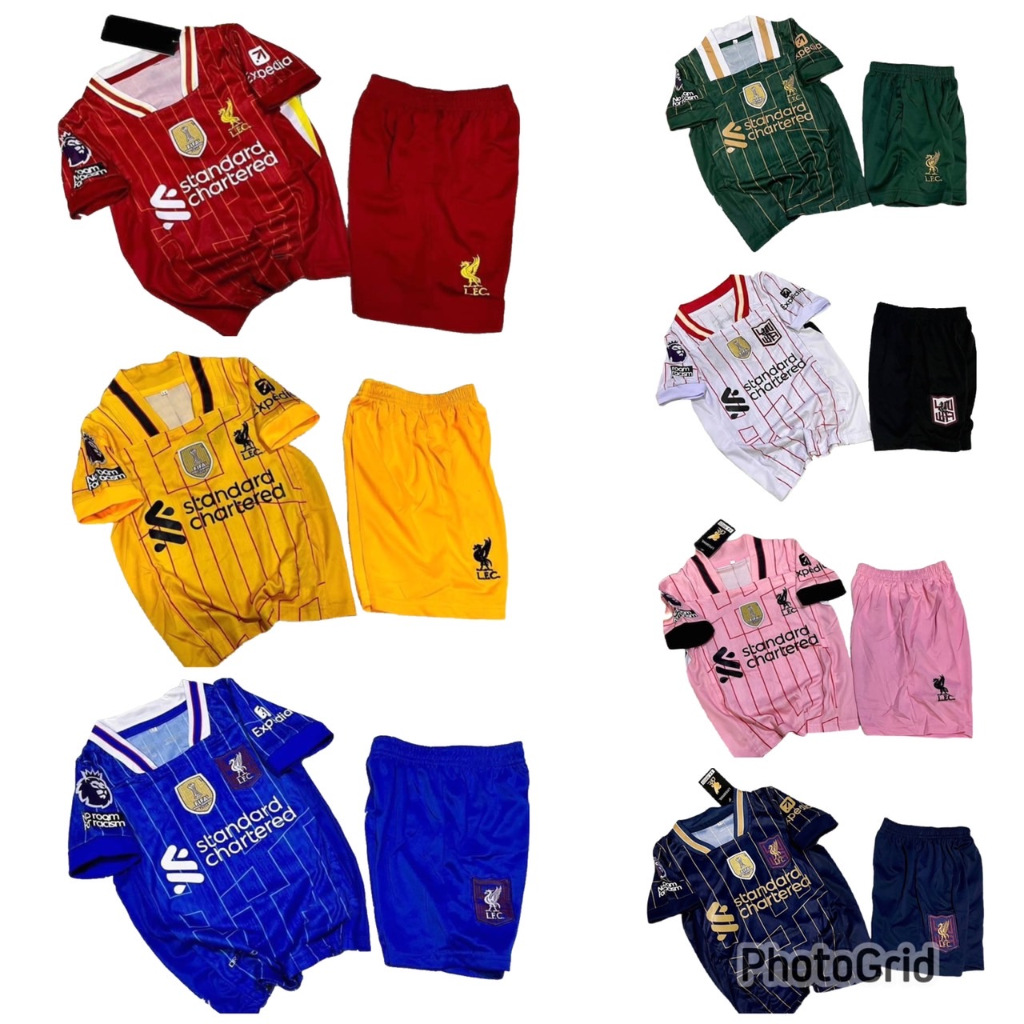 ชุดบอลเด็ก ชุดกีฬาเด็ก อายุ 2-12 ปี เสื้อพร้อมกางเกง เด็กหญิง เด็กผู้ชาย