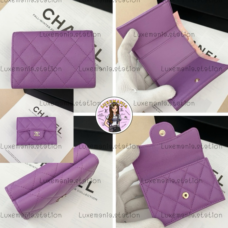 : New!! Chanel Tri-Fold Wallet ก่อนกดสั่งรบกวนทักมาเช็คสต๊อคก่อนนะคะ