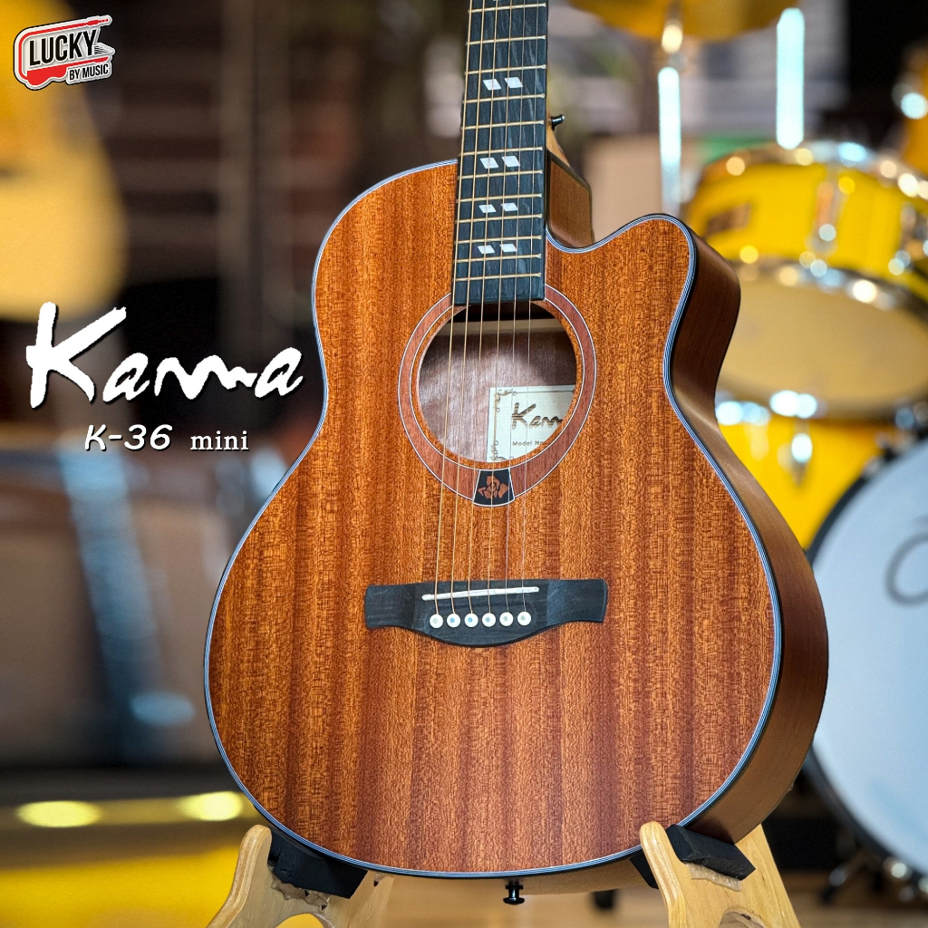 [โค้ดลด20%!!🔥] KAMA K-36 กีต้าร์โปร่ง - โปร่งไฟฟ้า EQ KLT-170B ขนาด 36 นิ้ว - ฟรี ปิ๊ก4อัน ใบคอร์ด ป