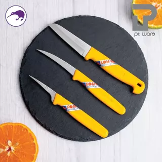 Kiwi Kom-Kom คมคม ชุดมีดแกะสลัก มีดกีวี มีดแกะสลัก มีดคว้าน ชุด3ชิ้น