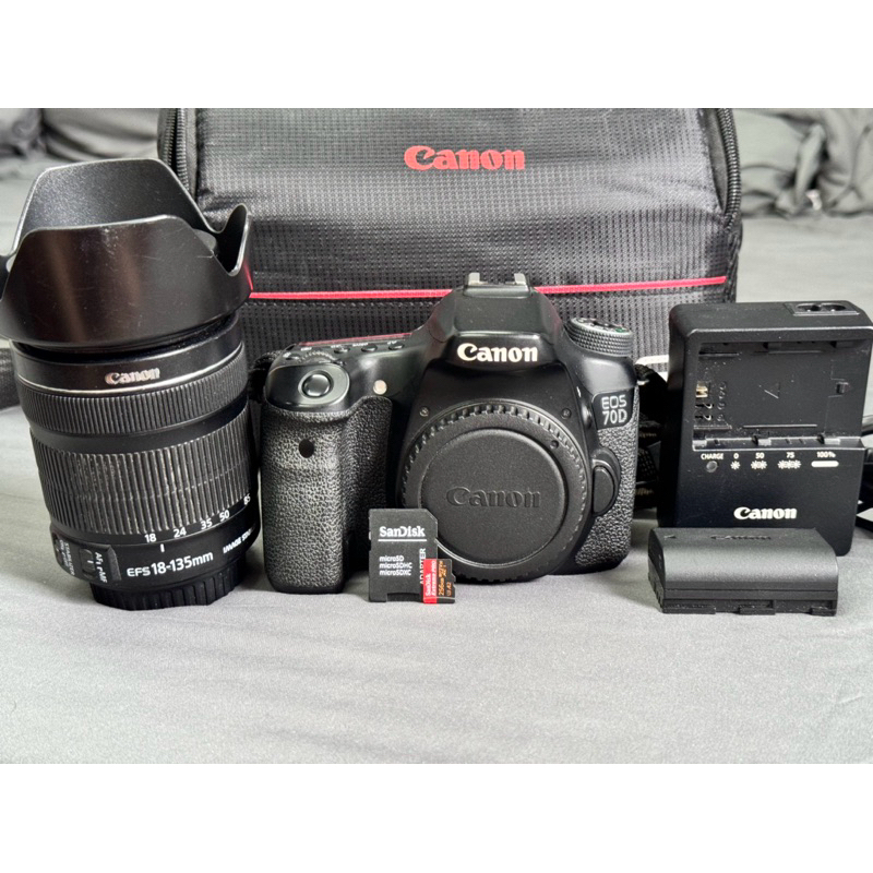 Canon 70d + canon efs 18-135mm พร้อมใช้งาน 📸