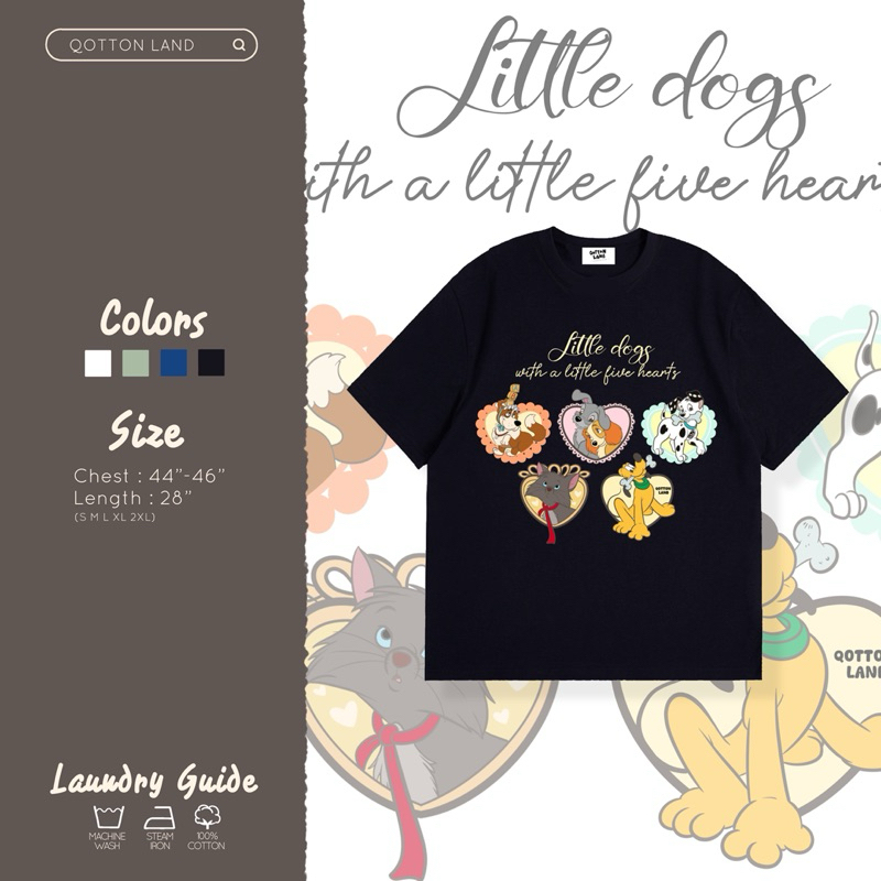 เสื้อยืดโอเวอร์ไซส์ QL ดิสนี่หัวใจ