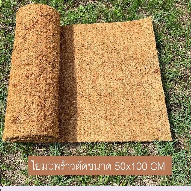 พร้อมส่ง ใยมะพร้าวอัดแผ่น ขนาด 50x100 cm สำหรับพันเสาไม้เลื้อย ปลูกต้นไม้ คลุมดิน เลี้ยงสัตว์ และประโยชน์หลากหลาย