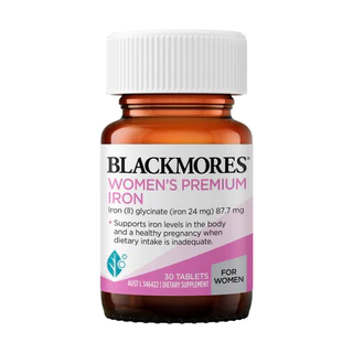Blackmores Womens Premium Iron 30 Tablets ธาตุเหล็ก วีเมนส์ พรีเมี่ยม ไอออน