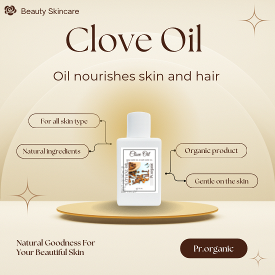 น้ำมันกานพลู Clove Oil บำรุงผิวพรรณ บำรุงเส้นผม ออยล์ ออร์แกนิค สารสกัดจากธรรมชาติ100%