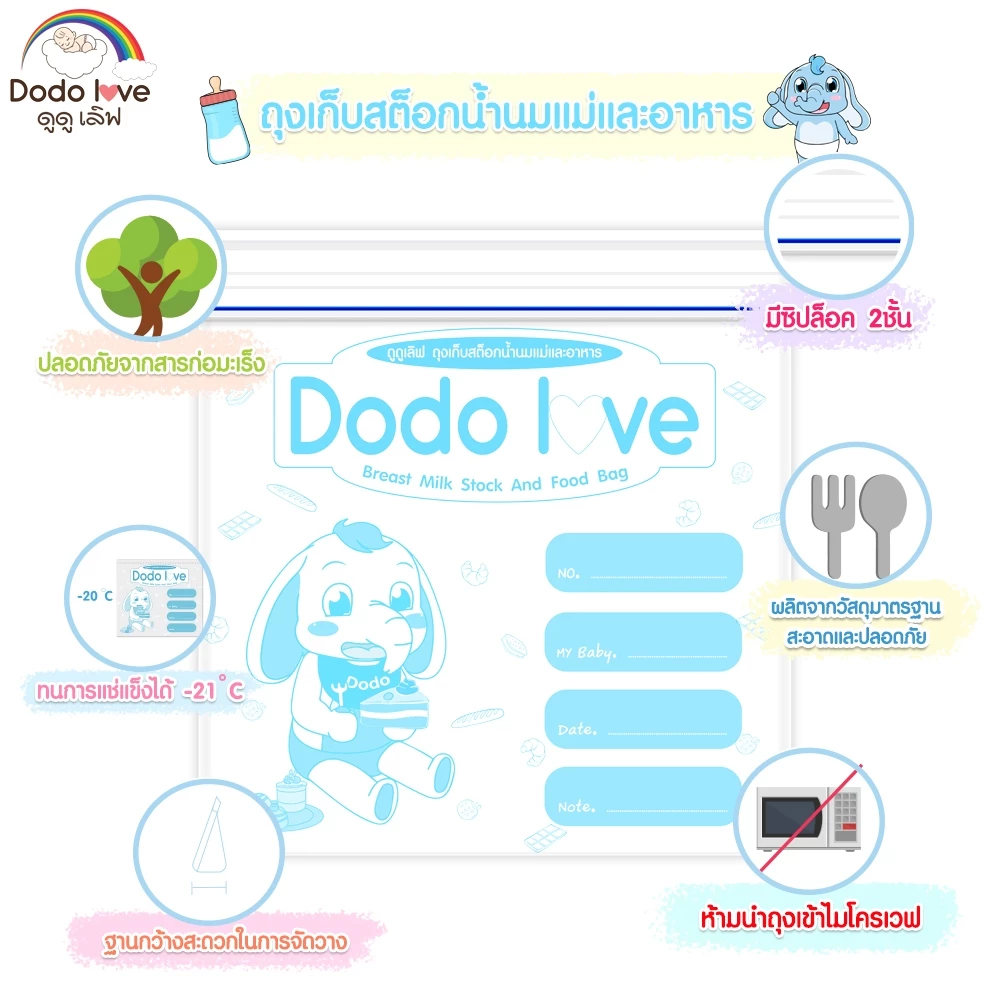 Babykids ถุงจัดเก็บสต็อกน้ำนม ถุงจัดเรียงสต๊อกน้ำนมแม่ 10 ใบ สำหรับจัดระเบียบถุงเก็บน้ำนม thumbnail 3