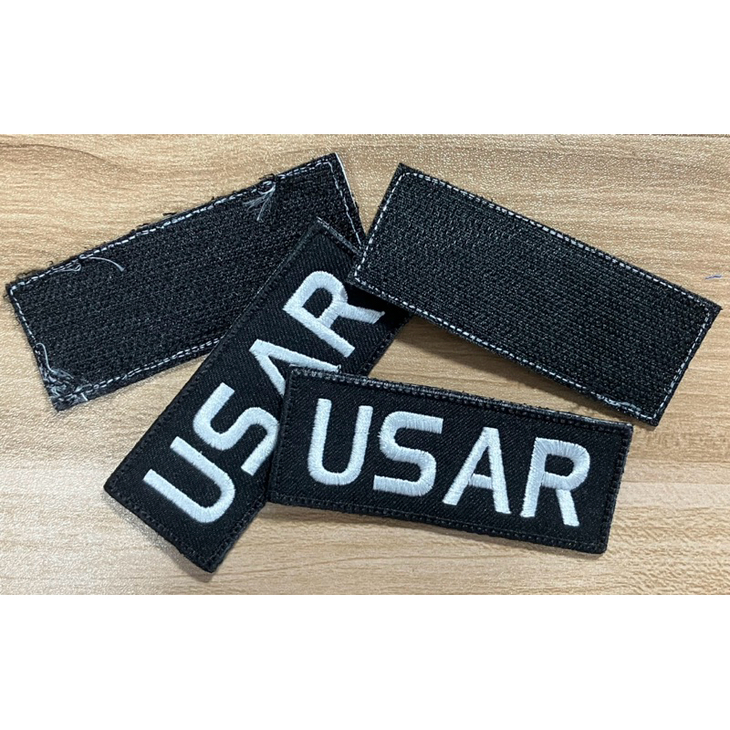 อาร์มปัก USAR อักษรขาว พร้อมติดตีนตุ๊กแก ขนาด 8x3 cm