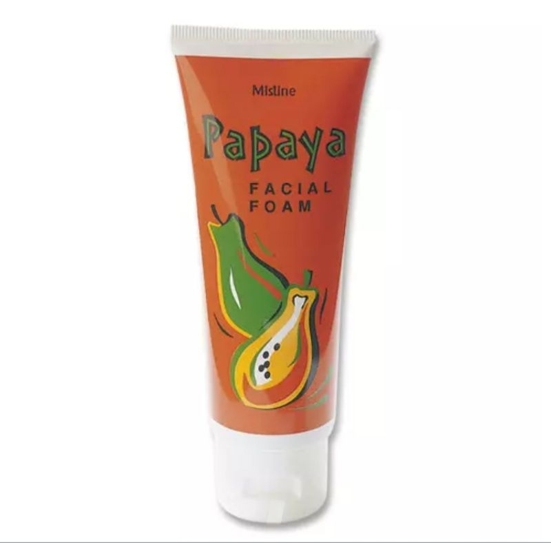 โฟมล้างหน้า สูตรผสมมะละกอ 100 กรัม Mistine Papaya Facial Foam 100 g.
