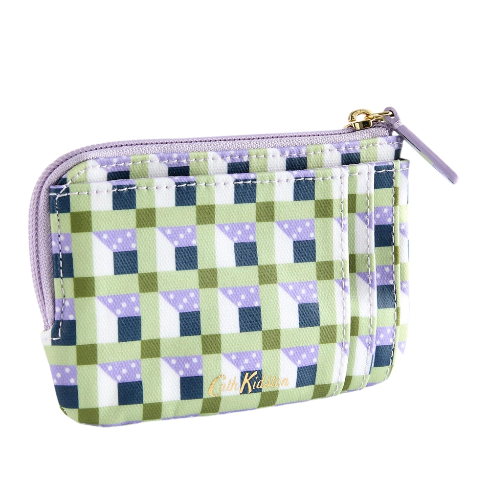 Cath Kidston Female Card & Coin Purse Cath Check Green