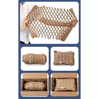 [Pack10ชิ้น] กระดาษรังผึ้ง กระดาษลูกฟูก กันกระแทก 55x30cm wrap ห่อ รียูส รักโลก พร้อมปกป้องมากกว่าX2