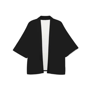 🔥[ Yukata ] - พื้นดำ🔥เสื้อคลุมญี่ปุ่น ไหมอิตาลี ทรงยูกาตะ ฮาโอริ สีพื้น เนื้อผ้าใส่สบาย ใส่ได้ทั้งผู้หญิงและผู้ชาย