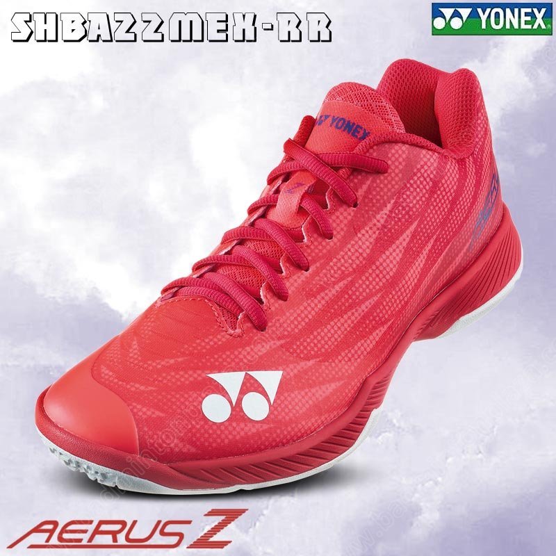 【 ของแท้ 💯% 】รองเท้าแบดมินตันโยเน็กซ์ POWER CUSHION AERUS Z2 สีแดงทับทิม (SHBAZ2MEX-RR)