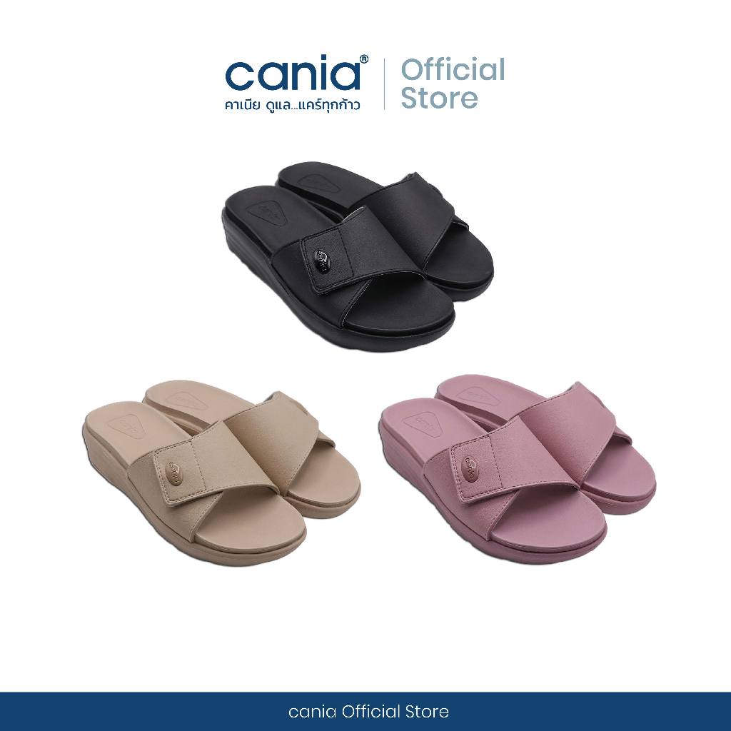 CANIA คาเนีย CUSHION รองเท้าแตะแบบสวมผู้หญิง เพื่อสุขภาพ รุ่น CW43125 Size 36-39
