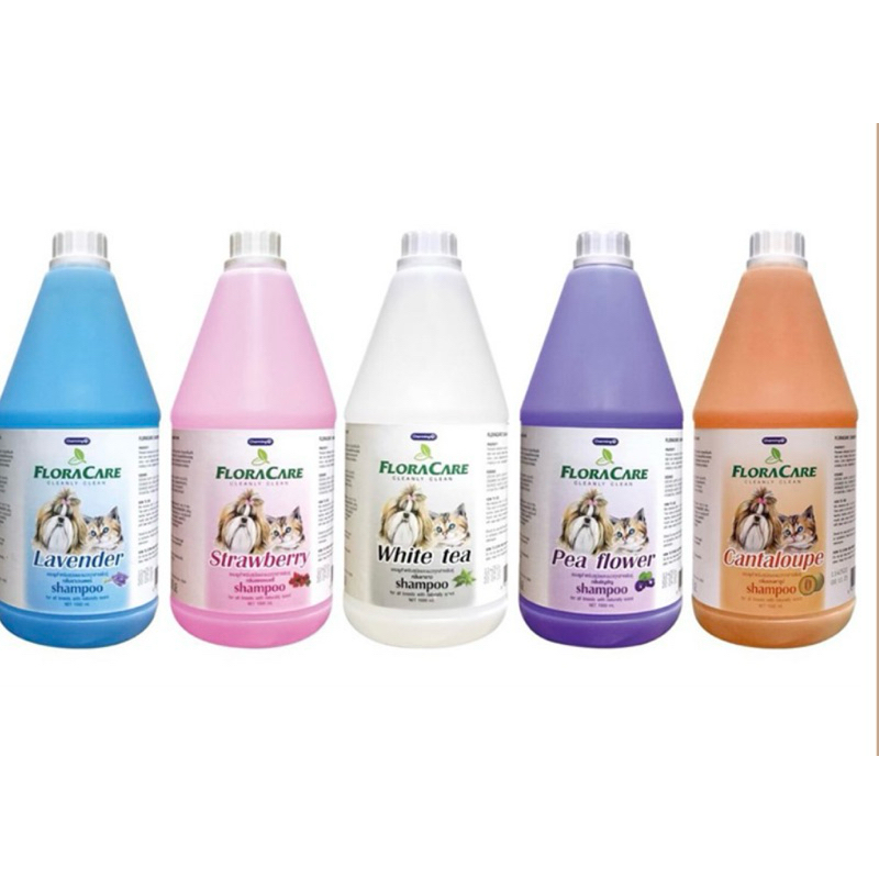 แชมพู สุนัข แมว FLORA CARE กลิ่นหอม