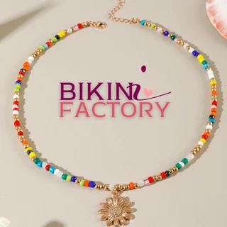 BIKINI FACTORY เครื่องประดับ สร้อยคอลูกปัดฟิวทะเล สร้อยคอแฟชั่น 👑มีหลายแบบ สินค้าพร้อมส่ง SET-BK006