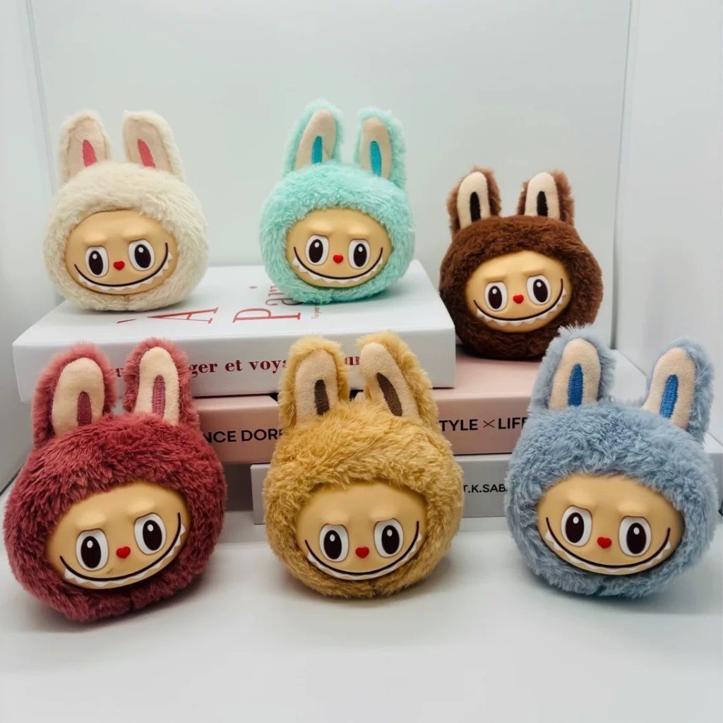 พวงกุญแจตุ๊กตา SUKIKI Labubu หน้าซิลิโคน ไวนิลลายการ์ตูน อุปกรณ์เสริมกระเป๋านักเรียน|จี้ห้อยกระเป๋า แขวนกุญแจรถ พร้อมส่ง
