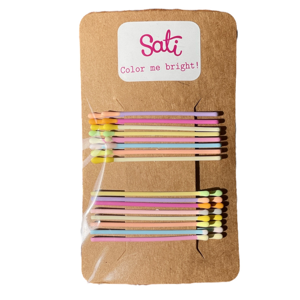 SATI-กิ๊บโค้ง กิ๊บติดผมสีดำ กิ๊บโค้งสีพาสเทล กิ๊บโค้งผมไม่เป็นรอย คุณภาพดี รับศีรษะ