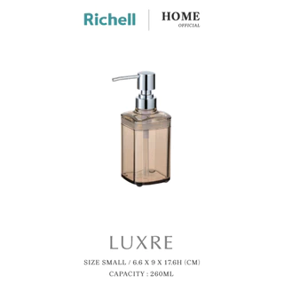 Richell Home(ริเชลล์) LUXRE Dispenser Mini 260 ml ขวดใส่สบู่เหลว ขวดใส่สบู่ ฝากว้าง เทง่าย ดีไซน์โมเดิร์น